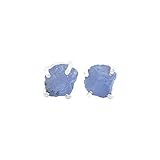 Starborn Creations Rough Gemstone - Pendientes tanzanita