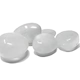 Cuarzo Blanco Piedra Natural - 5 Cristales Pulidos con Propiedades Energéticas