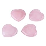 Piedra semipreciosa de decoración, curativa, de cuarzo rosa, tallada en forma de corazón, piedra,...