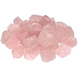 Lebensquelle Plus - Piedras de cuarzo rosa en bruto 100 % naturales, 300 g