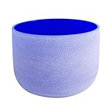 ENERGYSOUND Frosted G Garganta Chakra Azul Color Cuarzo Cristal Cantando Tazón 25 cm ---- Terapia...