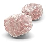 DOJA Barcelona | Cuarzo Rosa en Bruto | 1 Piedra de 300g Aprox | Minerales en Bruto | Cuarzo Rosa...