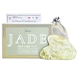 Gua Sha Piedra de Jade | Certificado Auténtico 100% Natural | Masaje Facial | Piedra de masaje |...