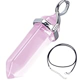 Colgante de Cuarzo Rosa para Sanación Emocional - Elimina las emociones negativas - Regalo ideal,...