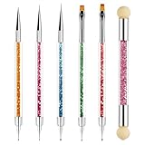 Sularpek 6 Piezas Pinceles Para Uñas, Pincel Acrilico Uñas, Pincel Fino para Uñas, Herramientas...