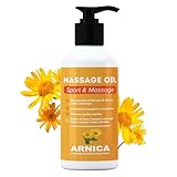QKnatur - ARNICA - Aceite para masaje con extracto de Arnica, Calendula y Hamamelis - Ideal para...