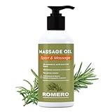 QKnatur - Aceite de ROMERO - Aceite para Masaje con Alto Contenido en Aceite Esencial de Romero y...