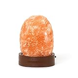Legami - Lámpara de sal del Himalaya, Mini, Ø 7 cm, 300/400 g, Cromoterapia, forma natural, efecto...