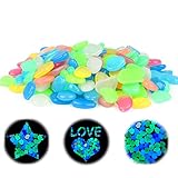 Powmag Piedras Luminosas, 200 Piezas Piedras Luminosas Fluorescentes, Colores Brillantes guijarros...