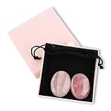 MIYUANGKJ 2 piedras de cuarzo rosa de 45 mm, piedras de preocupación, cristal curativo, piedras...