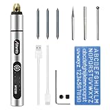 Mini Bolígrafo Grabador Inalámbrico Kit de Herramienta de Grabado Recargable Pequeño Juego de...