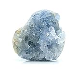 TOMMY LAMBERT Cristal azul natural de cuarzo celestite de cristal de cristal para el hogar