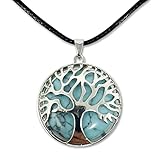 Collar unisex de árbol de la Vida con Colgante Piedra Natural Energeticas - Distintas Piedras...