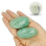 2 piezas de cristal de Cuarzo Fresa Verde Piedra Cristales de sanación, Piedra de energía, Paquete...
