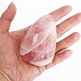 1 piezas de cristal de Cuarzo rosa Piedra Cristales de sanación, Piedra de energía, Paquete de...