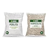 Control Garden Pack Perlita 10L + Vermiculita 10L | Sustrato para Plantas y Cultivos Interior y...