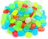 KAHEIGN 200 Piezas Piedras Que Brillan Intensamente De Plástico, Adoquines Luminosos Coloridos...