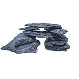 Pizarra natural – Piedras grandes de 5 a 7 pulgadas. PH neutro. Perfecto para acuarios de...