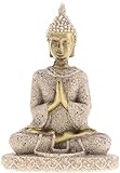 Yikko Mini Estatua de Buda de Arenisca Metriya Estatua de Metriya Juego de Escultura Tallada a Mano...