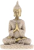 Yikko Mini Estatua de Buda de Arenisca Metriya Estatua de Metriya Juego de Escultura Tallada a Mano...
