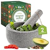 Chef Tacos Mortero Cocina - Molcajete Mexicano Piedra Volcánica - Mortero con Mano – Mortero...