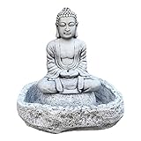 Fuente Jardín Zen Relax de hormigón 58x37x80cm |Bomba Incluida |Circuito Cerrado de Agua |Peso:...