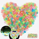 400 piedras luminosas de colores, Piedras luminosas jardin, Piedras Guijarros Brillan en la...
