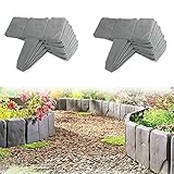 Borduras para Jardin,Borduras Jardin,Bordura Jardin,Césped Bordes de plástico 5m, 20 Piezas de...
