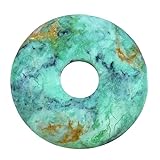Lebensquelle Plus Variscita - Donut de piedras preciosas, diámetro de 30 mm, colgante, Piedras...