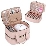 YARWO Organizador Esmaltes caber Una Lámpara de Uñas y 40 Botellas (15ml - 0.5 fl.oz), Neceser...