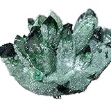 AHSKY Espécimen curativo de racimo de Cristal de Cuarzo Fantasma Verde Natural, 300-800 g/Unidad, a...