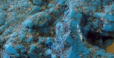Mineral de piedra turquesa azul
